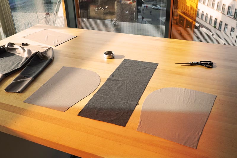 Jak ušít prodlouženou dámskou mikinu - příprava a šití kapuce