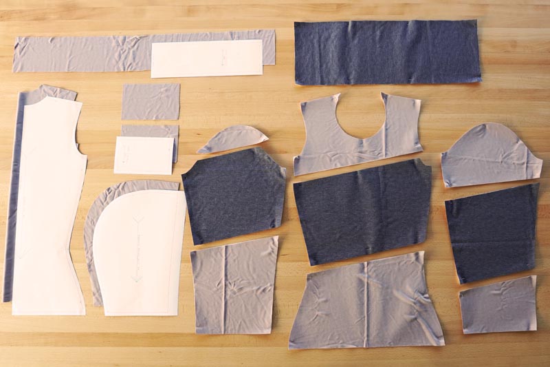 Jak ušít mikinové šaty (mikinu) - střihová příprava