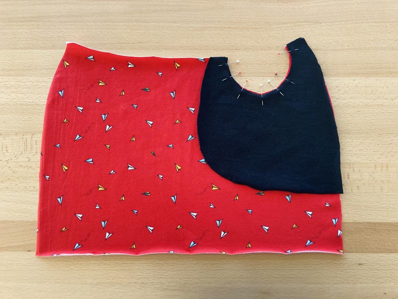 Návod jak ušít jednoduchou sukni s kapsami - příprava kulatých kapes