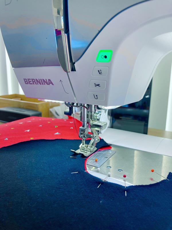 Návod jak ušít jednoduchou sukni s kapsami - příprava kulatých kapes