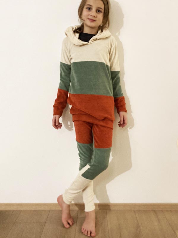 Jak ušít dětské nebo dámské legíny s vysokým pasem (návod na šití + střih)