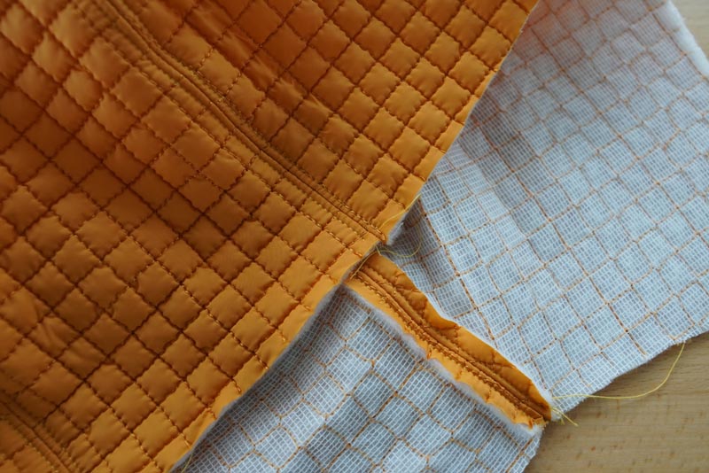 Střih a návod jak ušít dámský prošívaný celopropínací kabát s velkým límcem a kapucí - kapuce