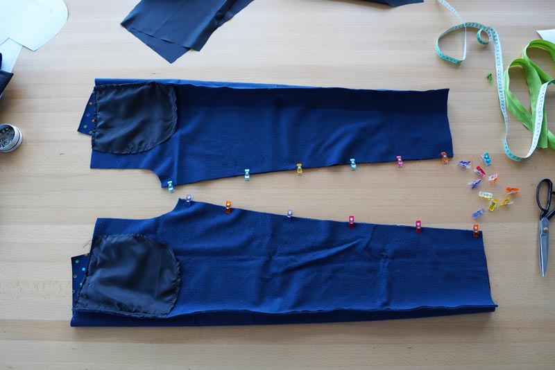 Střih a návod jak ušít dětské oteplováky - krokové švy