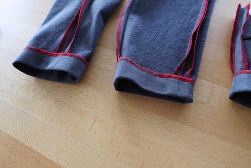 Jak ušít jednoduché dámské sako - podžehlení koncových záložek