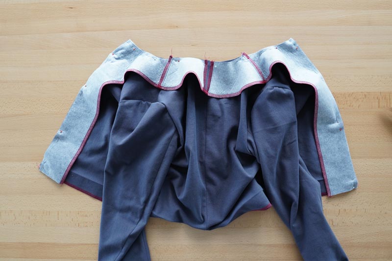 Jak ušít jednoduché dámské sako - Vypracování podsádky