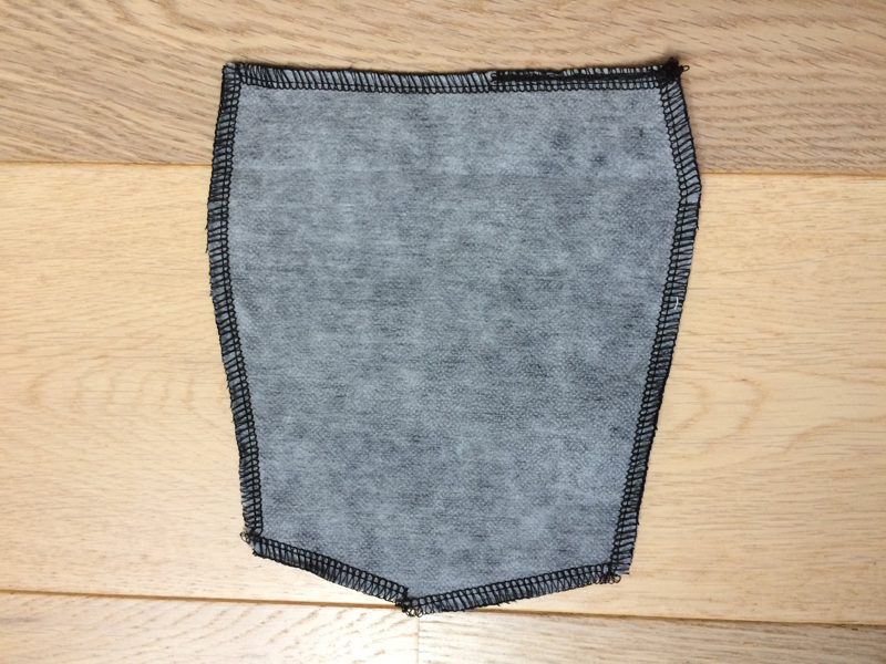Jak ušít dámské kalhoty, příprava zadních nakládaných kapes
