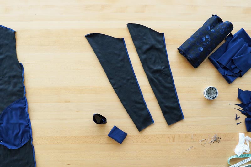 Návod a střih na jednoduché volnější podzimní / zimní šaty - rukávy