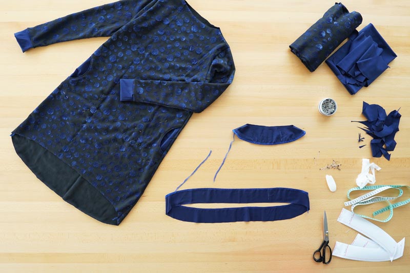 Návod a střih na jednoduché volnější podzimní / zimní šaty - podsádky