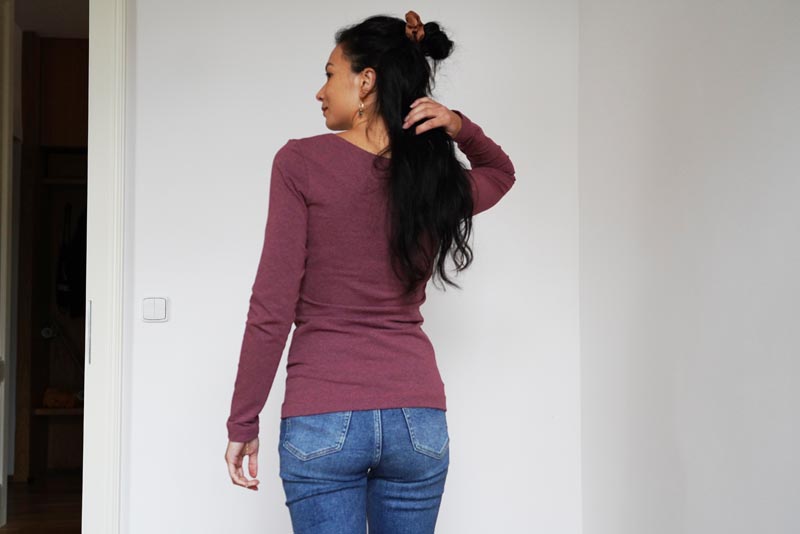 Střih na dámské kojící tričko + návod na šití 