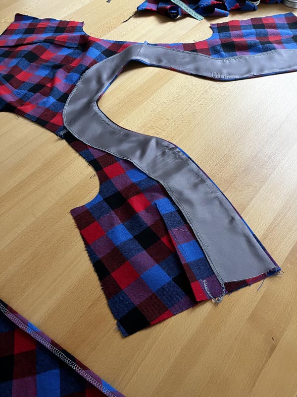 Jak ušít košilové šaty - flanel