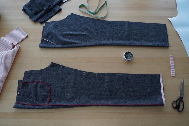 Jak ušít ozdobnou manžetu kalhot s paspulkou