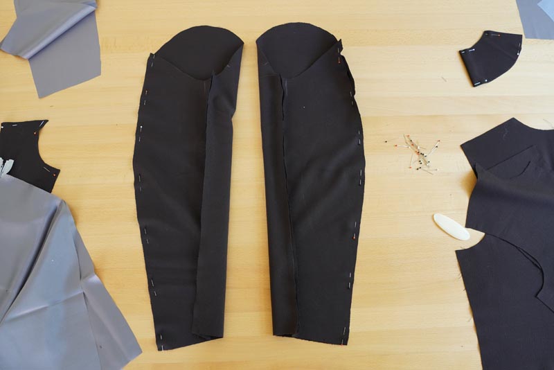 Jak ušít dámské sako s podšívkou - rukávy