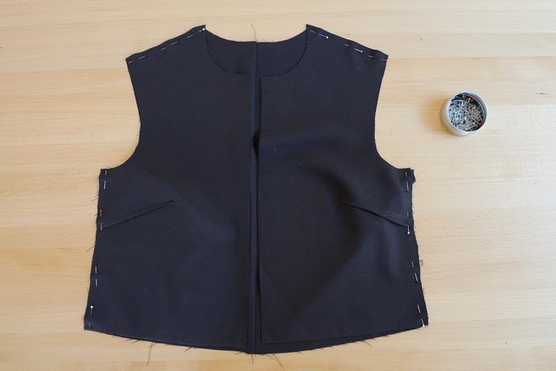 Jak ušít dámské sako s podšívkou - vrchová část saka