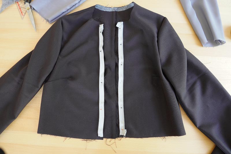 Jak ušít dámské sako s podšívkou - zip