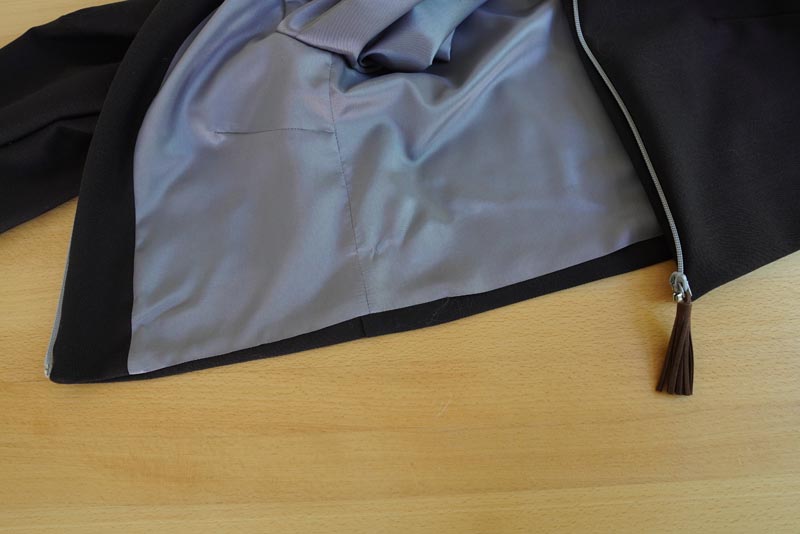 Jak ušít dámské sako s podšívkou - hotové sako