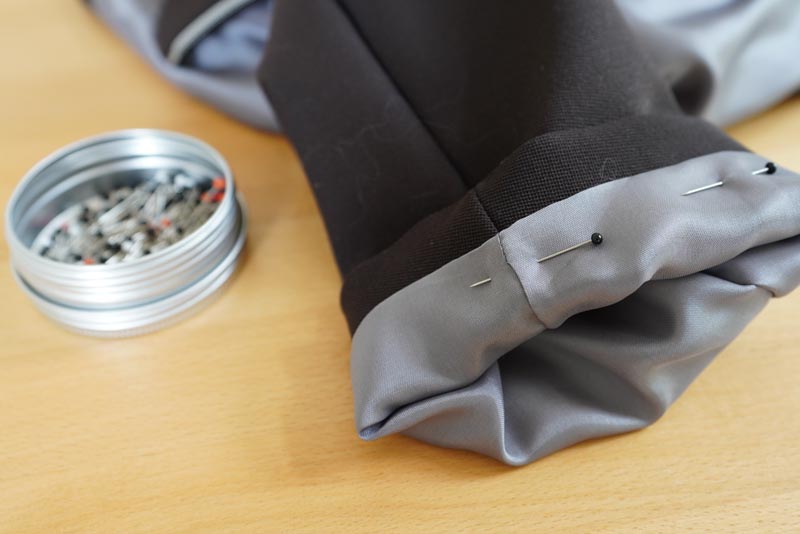 Jak ušít dámské sako s podšívkou - dokončení rukávů