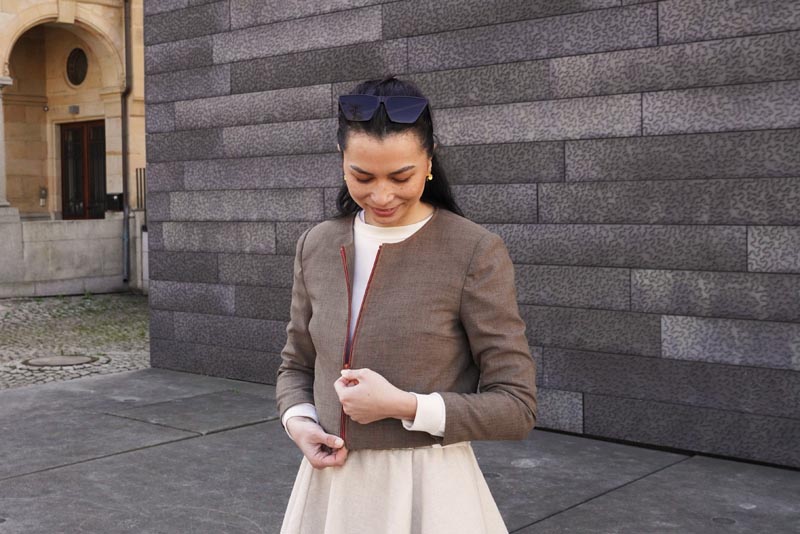 Střih na dámské sako s podšívkou + návod na šití