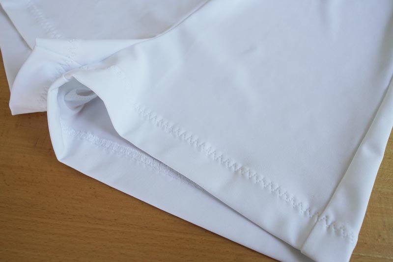 Střih na dámskou šortkovou sukni (sukni s všitými kraťasy) - spodní lem šortek