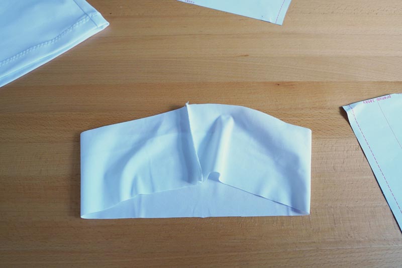 Střih na dámskou šortkovou sukni (sukni s všitými kraťasy) - pásek