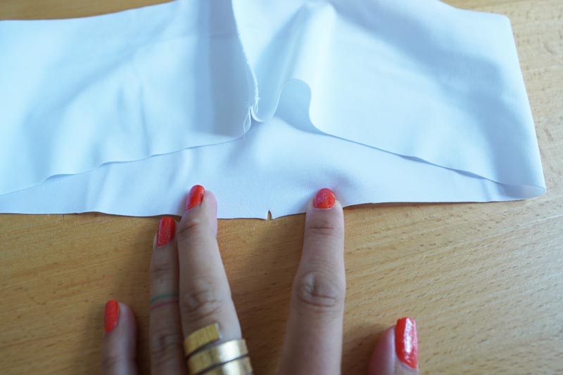 Střih na dámskou šortkovou sukni (sukni s všitými kraťasy) - pásek