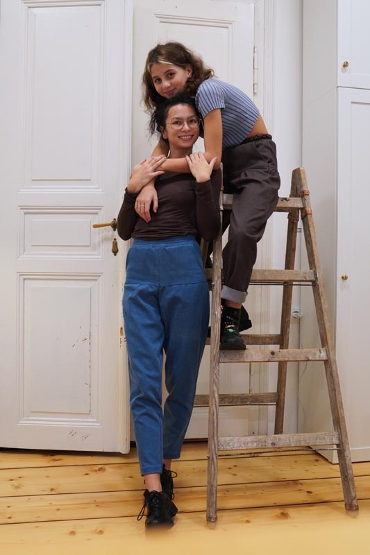 Střih na dětské nebo dámské balónové kalhoty + návod na šití kalhot zdarma