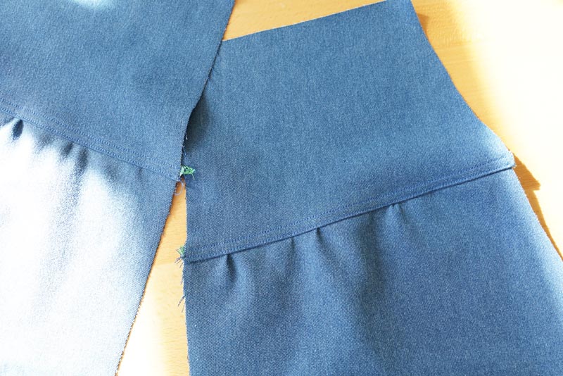 Dětský a dámský střih na kalhot + podrobný návod na šití balónových kalhot zdarma - sedlo v předním a zadním dílu