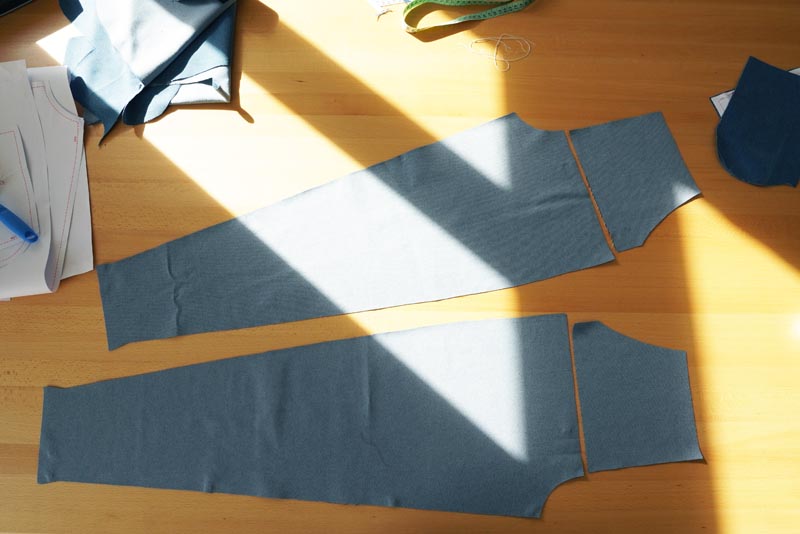 Dětský a dámský střih na kalhot + podrobný návod na šití balónových kalhot zdarma - sedlo v předním a zadním dílu