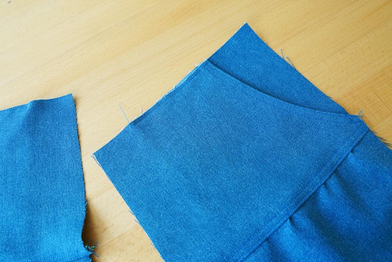 Dětský a dámský střih na kalhot + podrobný návod na šití balónových kalhot zdarma - pomocné švy pro stabilizaci kapes