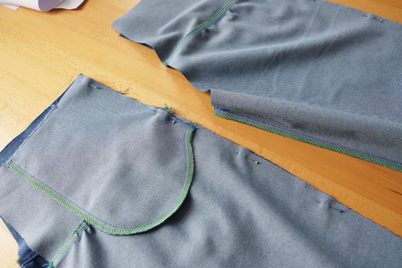 Dětský a dámský střih na kalhot + podrobný návod na šití balónových kalhot zdarma - boční švy