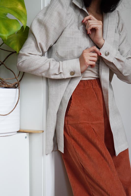 Jak ušít jednoduchou dámskou vrchní košili, podrobný návod na šití krok za krokem zdarma + střih v dámských velikostech 32-60.