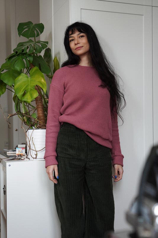 Moderní střih a jednoduchý návod jak ušít dámský svetr