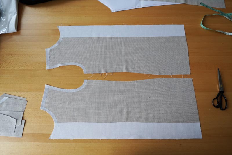 Jak ušít jednoduchou dámskou vrchní košili, podrobný návod na šití krok za krokem zdarma + střih v dámských velikostech 32-60. Podžehlení dílů