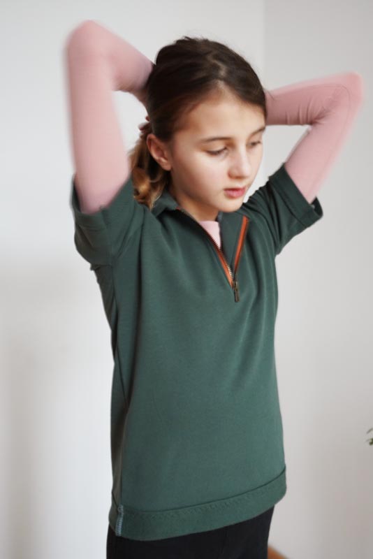 Střih na dětské POLO tričko a návod jak tričko ušít