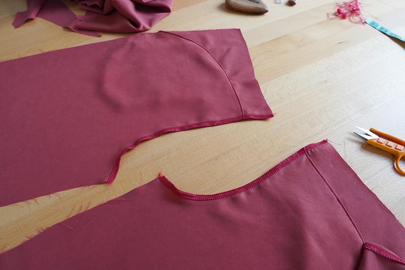 Jak ušít dámské volné kalhoty - rozparek na zip / poklopec