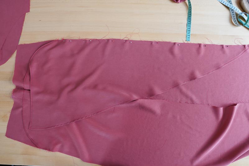 Jak ušít dámské volné kalhoty - rozparek na zip / poklopec