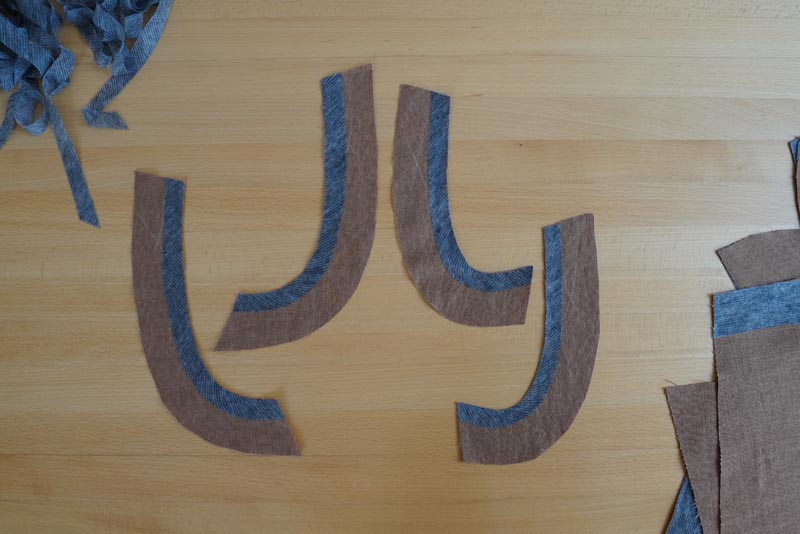 Střih na dámskou variabilní vestu - podžehlení