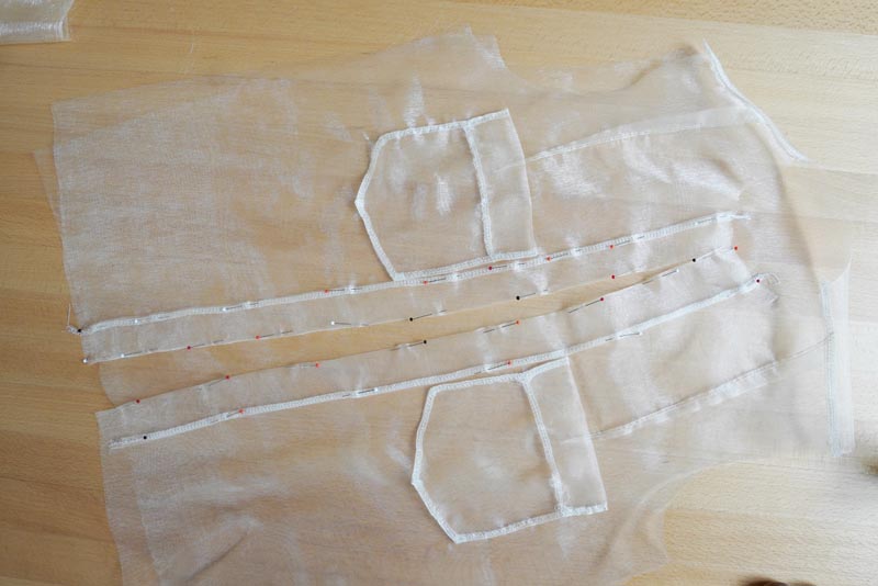 Střih na dámskou košili s klasickým límcem a krátkým rukávem + návod jak ušít košili - knoflíková léga