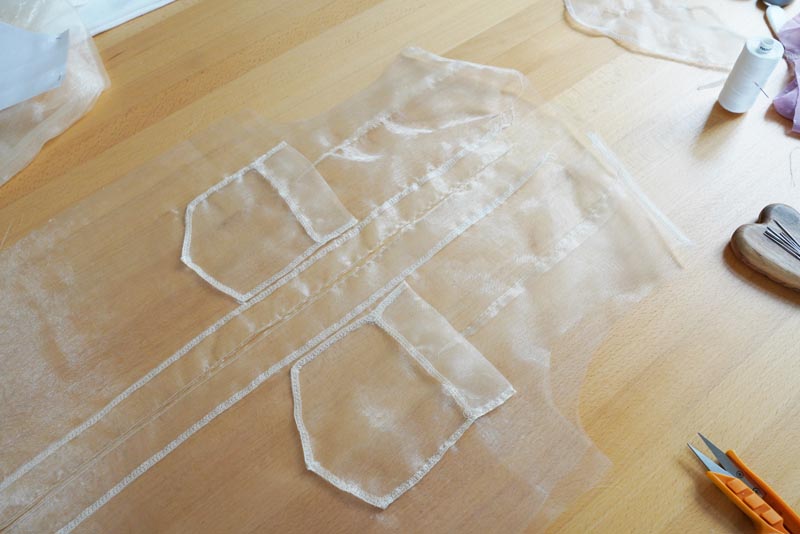 Střih na dámskou košili s klasickým límcem a krátkým rukávem + návod jak ušít košili - knoflíková léga