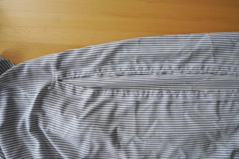 Střih a návod jak ušít dámské dlouhé šaty s rozparkem a širokými ramínky - dlouhý rozparek vepředu