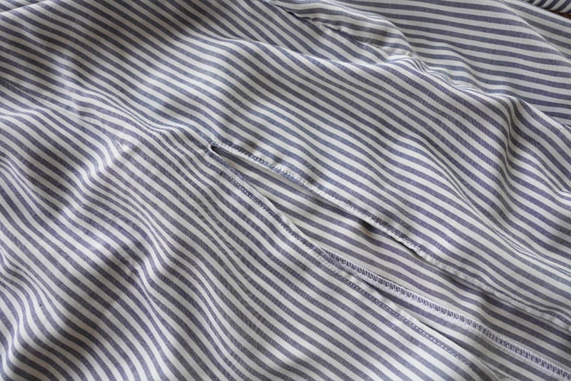 Střih a návod jak ušít dámské dlouhé šaty s rozparkem a širokými ramínky - dlouhý rozparek vepředu