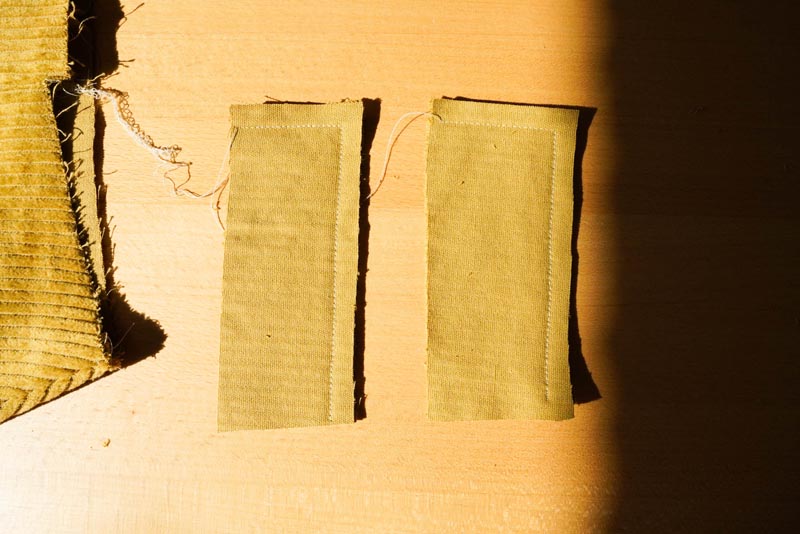 Jak se šije dámská manšestrová sukně (příprava pásku - pasového límce)