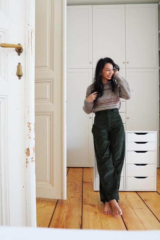 Střih a návod jak ušít dámské manšestráky