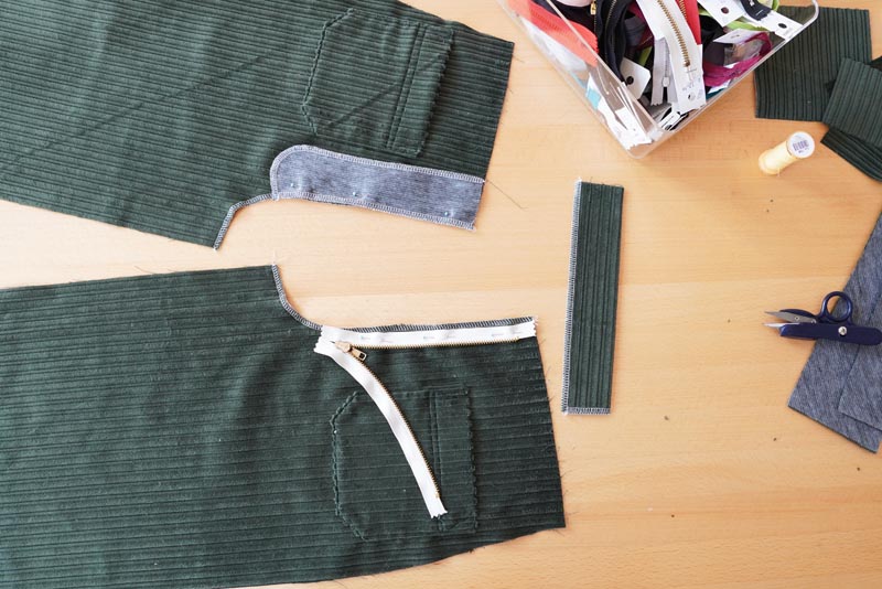 Jak ušít poklopec - dámské kalhoty