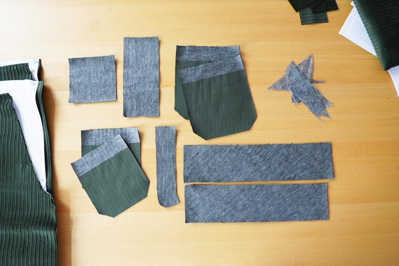 Jak ušít dámské kalhoty - střihová příprava - vyztužení