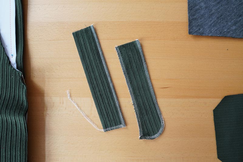 Jak ušít manšestrové kalhoty - příprava podkrytu a nákrtyu zipu pro poklopec