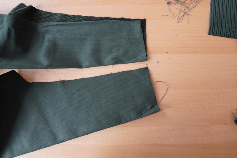 Jak ušít manšestrové kalhoty - pasové záševky