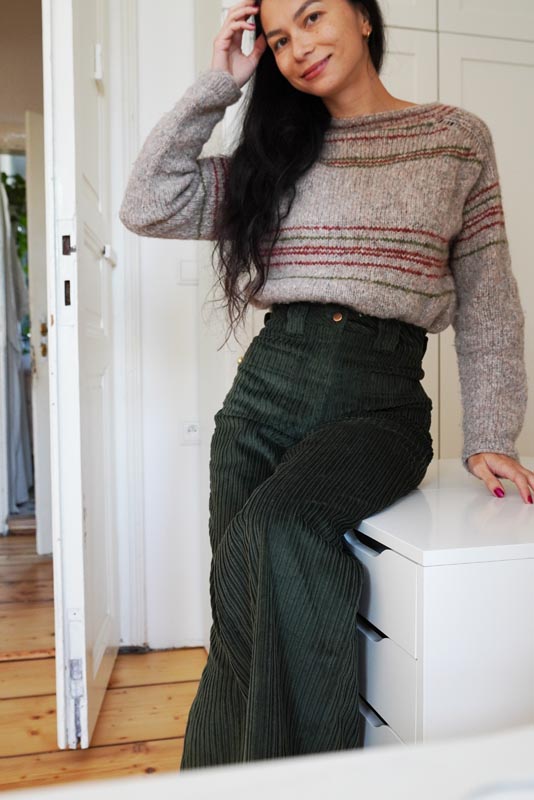 Střih a návod jak ušít dámské manšestráky