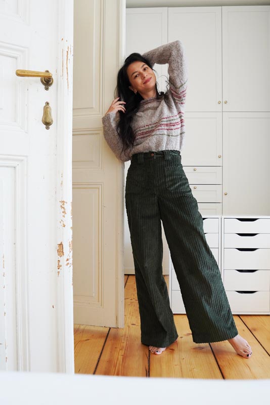 Střih a návod jak ušít dámské manšestráky