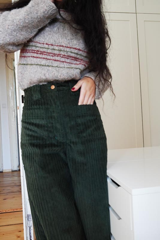 Střih a návod jak ušít dámské manšestráky