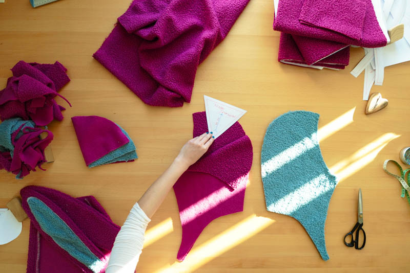 Střih a návod jak ušít chlupatou mikinu s kapucí - kapuce